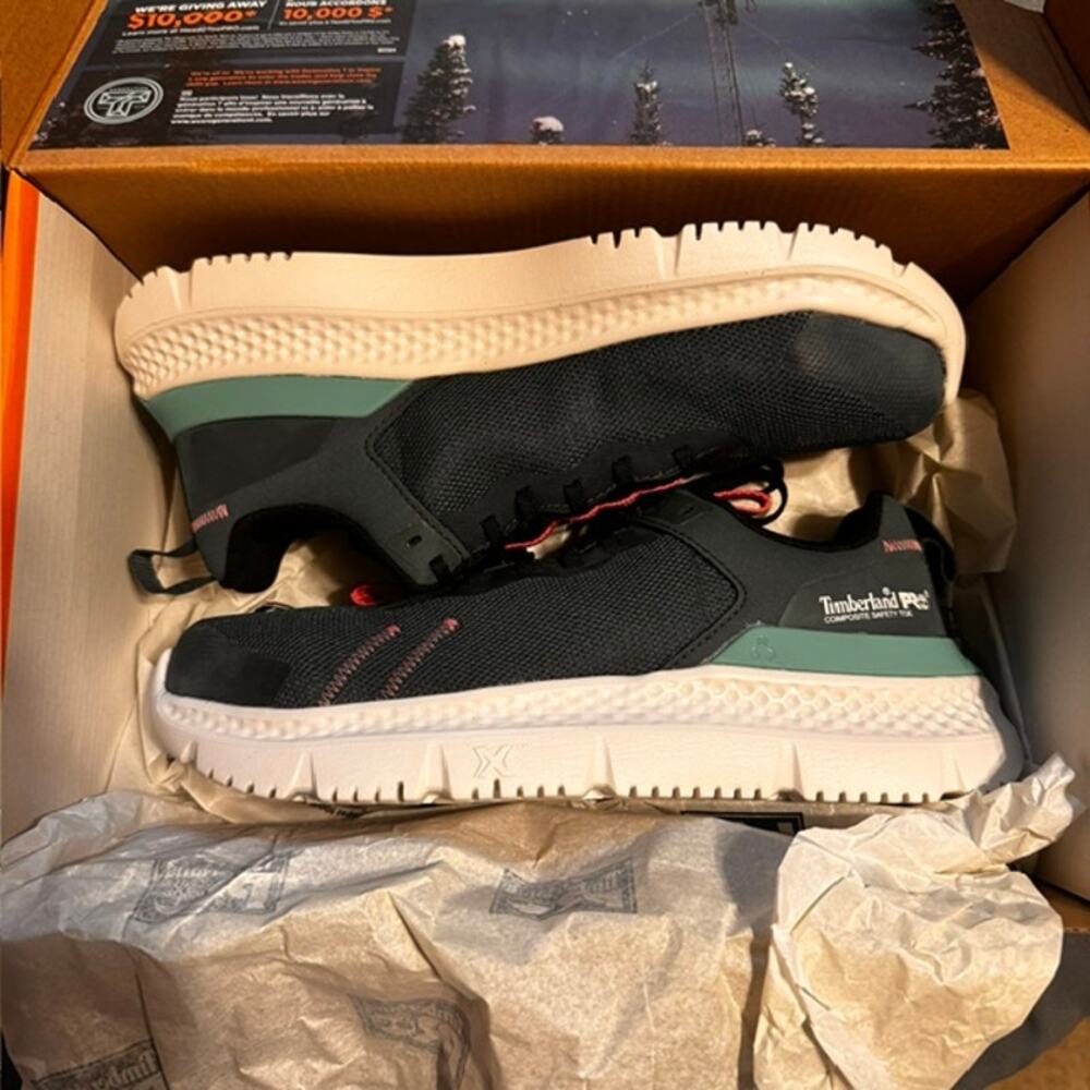 Timberland PRO Setra Women's Size 6.5 M Composite Toe Work Sneaker Grey Teal
